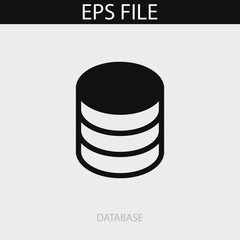 Database icon. EPS vector file