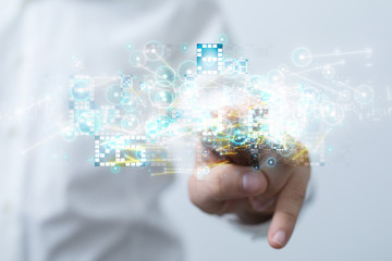 Touch screen technology. Future modern touch screen technology