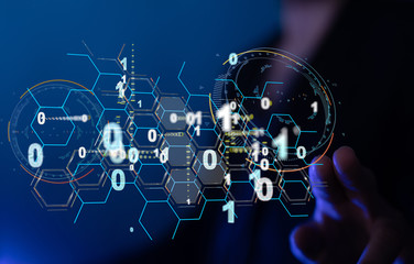 Software, web development, programming concept. Abstract Programming