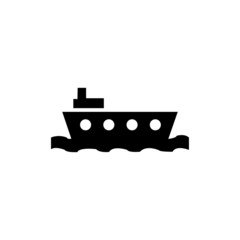 Obraz premium ship icon vector - illustration