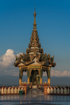 Shrine at the Upatasanti Pagoda in Naypyitaw, Myanmar