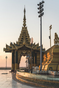 Entry to the Upatasanti Pagoda in Naypyitaw, Myanmar