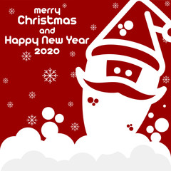 Image illustration for Christmas and New Year celebrations, with the theme Santa Claus.