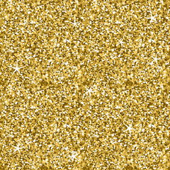 Seamless Golden Glitter Sparkling Lights Texture
