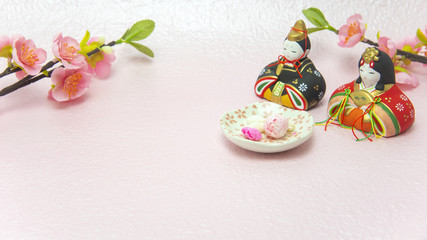 ひな祭りイメージ　ひな人形