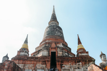 buddhist temple in Ayutthaya thailand