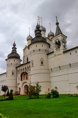 Gate Church of the Resurrection of Christ in Rostov kremlin, Russia. Golden ring of Russia
