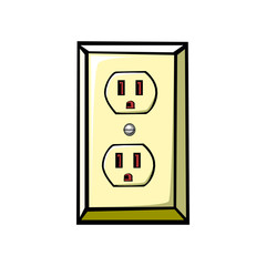 electrical outlet in the USA, power socket