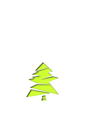 Christmas tree illustration. クリスマスツリーのイラスト