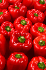 Fresh red bell pepper background.