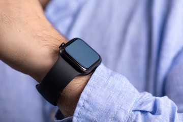  smart watch modern on hand