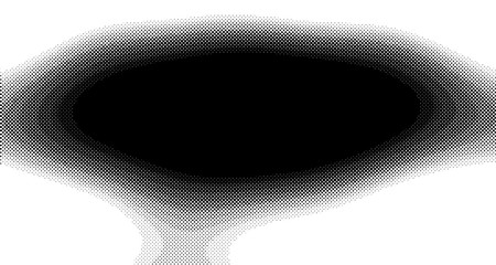 Halftone wave background. Curved gradient texture or pattern. Vertical gradient dots. Pop art texture. Vector illustration.