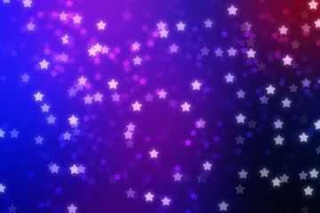 Stars background bokeh christmas decoration, magic new.