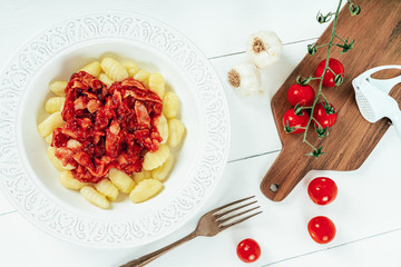 Bacon And Tomato Gnocchi Pasta