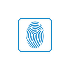 fingerprint icon vector design symbol