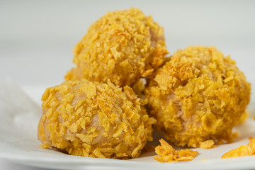 Tuna Potato Balls With Mozzarella And Cream Cheese