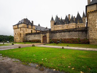 Fototapeta na wymiar Chateau at Jumilac Le Grande, France