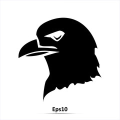 Eagle head icon. Vector illustration. Eps10