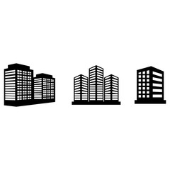 Obraz premium buildings icon vector design symbol