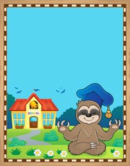 Sloth teacher theme parchment 1