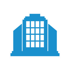 Naklejka premium buildings icon vector design symbol