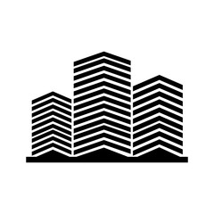 Fototapeta premium buildings icon vector design symbol