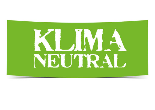 Klimaneutral Banner Button