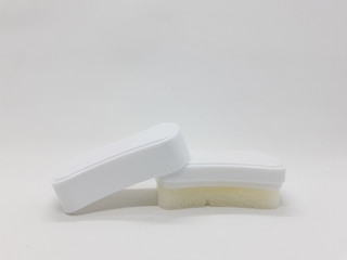 Clean Modern and Compact Shoe Polish Brush Design Packaging for Cleaning Stuff in White Isolated Background