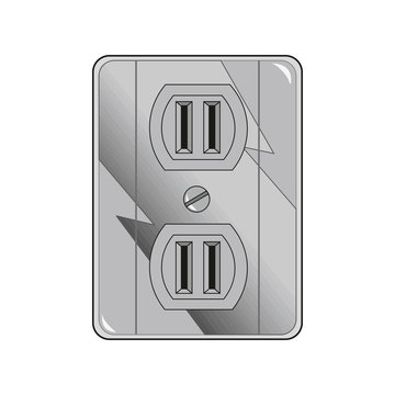 electrical outlet in the USA, power socket