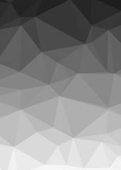 gray Color Abstract trianglify Generative Art background illustration