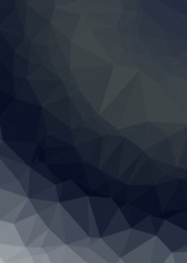 Obraz premium gray Color Abstract trianglify Generative Art background illustration