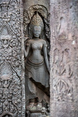 バイヨン寺院　レリーフ