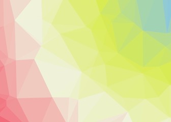 Green Color Abstract trianglify Generative Art background illustration