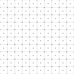 black and white seamless pattern with simple grid