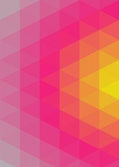 hotpink Color Abstract trianglify Generative Art background illustration