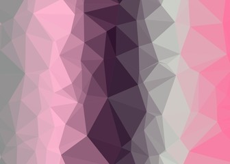 Fototapeta premium hotpink Color Abstract trianglify Generative Art background illustration