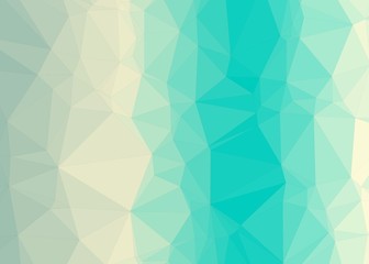 Fototapeta premium Ocean Color Abstract trianglify Generative Art background illustration