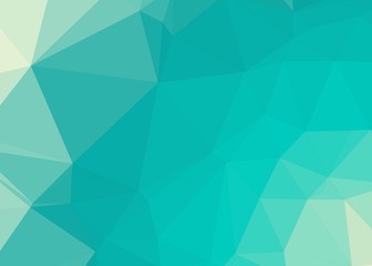 Ocean Color Abstract trianglify Generative Art background illustration