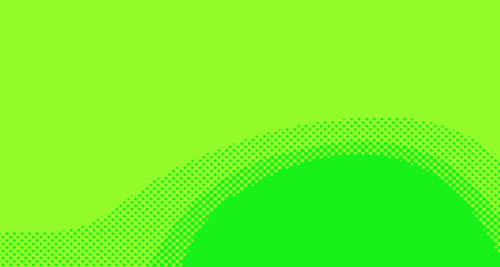 Bright green and yellow pop art retro background with halftone in comic style for sale, vector illustration eps10