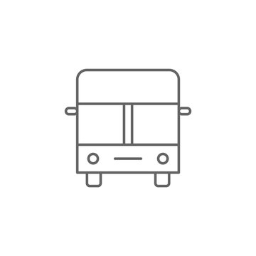 Bus, airport. Icon illustration isolated sign symbol - icon