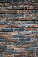 Style red brick wall background