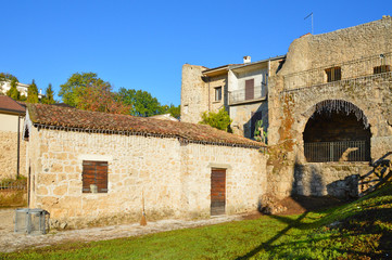 Aquino, Italy, 11/11/2017. A tourist trip to a medieval town in the Lazio region.