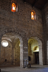 Fototapeta premium Aquino, Italy, 11/11/2017. A tourist trip to a medieval town in the Lazio region.