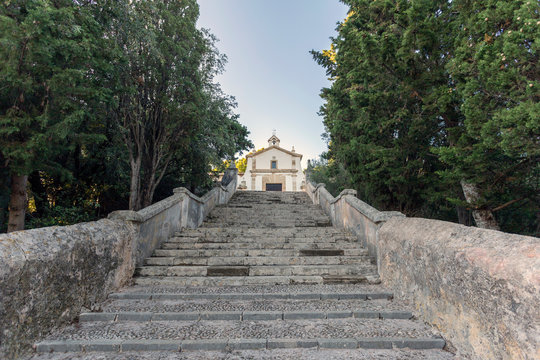 Calvary in the town of Pollenca