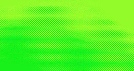 Bright green and yellow pop art retro background with halftone in comic style for sale, vector illustration eps10