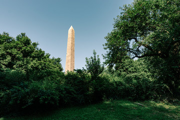 Fototapeta na wymiar The Obelisk Cleopatra's needle Central Park