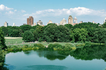 Fototapeta na wymiar Turtle Pond from the Belvedere Castle Central Park