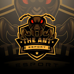 Ant head logo esport
