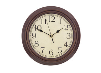 Wall clock isolated on white 