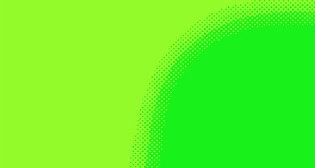 Bright green and yellow pop art retro background with halftone in comic style for sale, vector illustration eps10